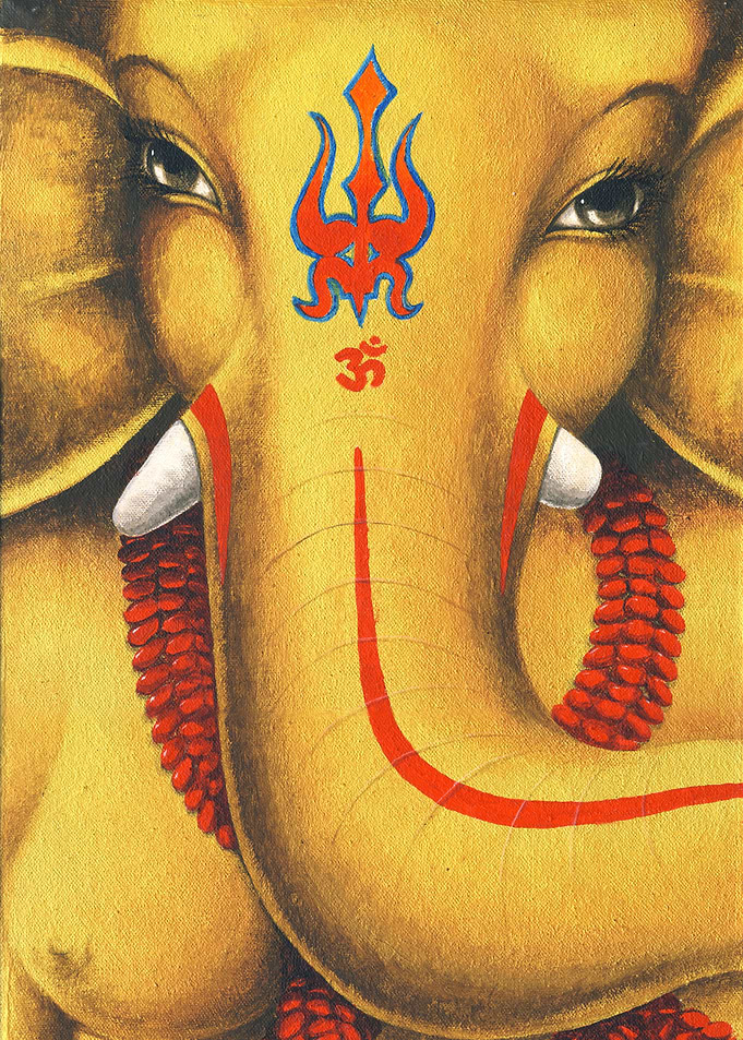 Ganesha Moods in Gold