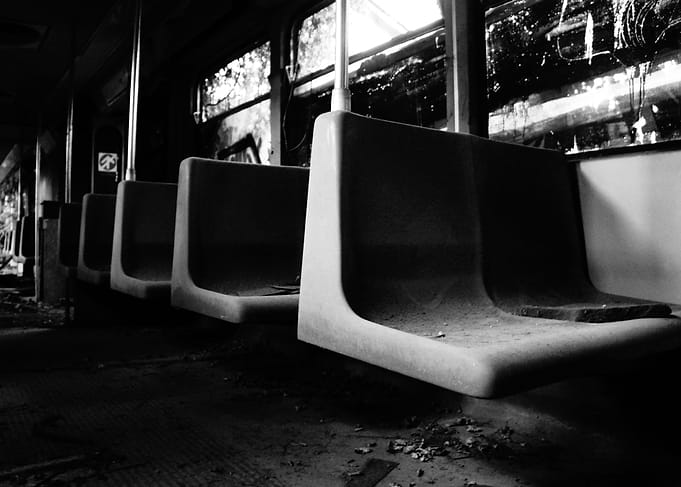 Abandoned wagon chairs