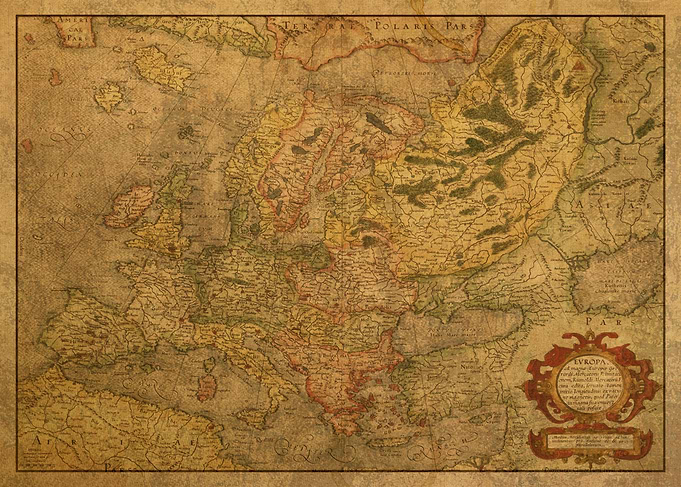 Map of Europe 1589
