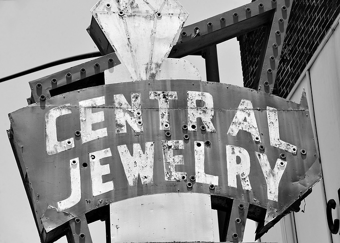 Central Jewelry sign 1950s