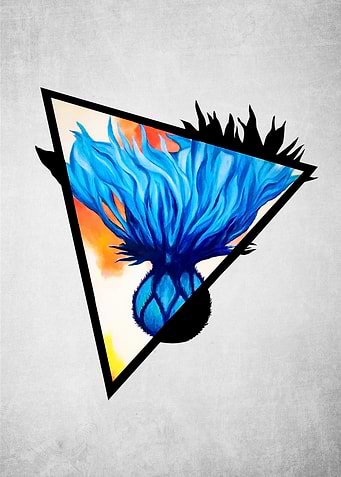 Cornflower Catch Triangle
