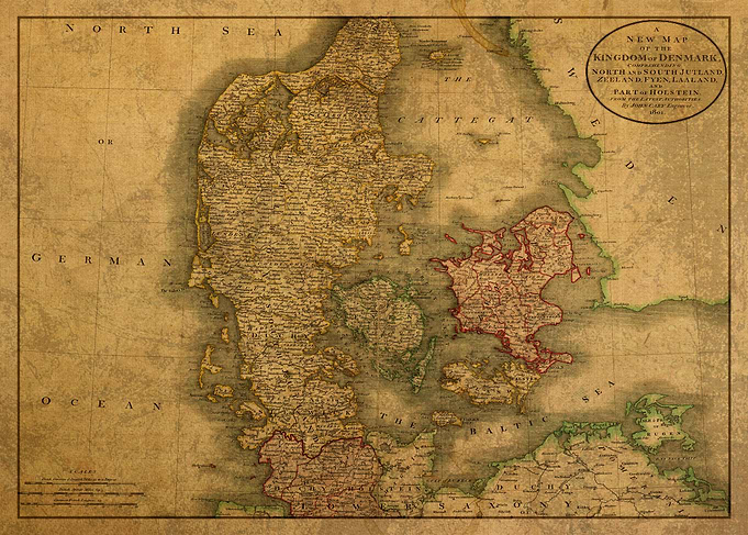 Denmark Map 1801