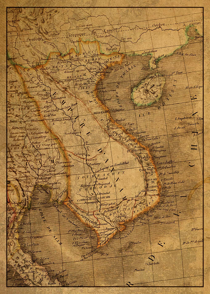 Vietnam Map 1829