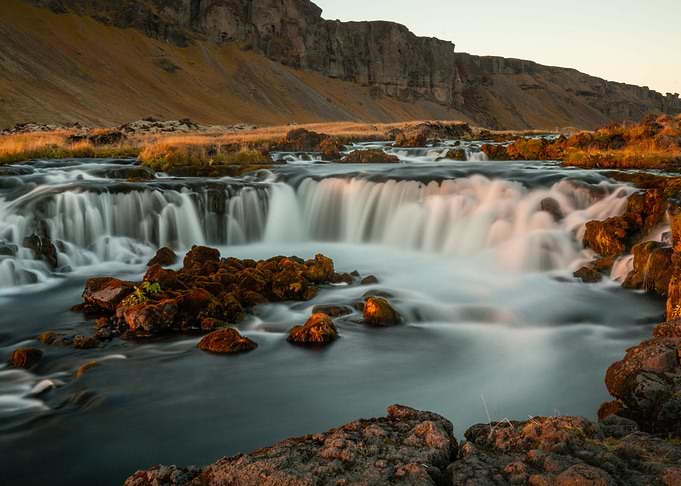 Low Waterfall Iceland