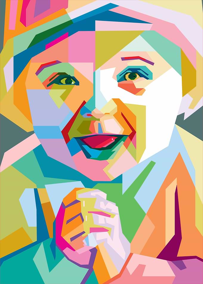 Cute Baby Popart