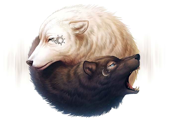 Yin and Yang Wolves