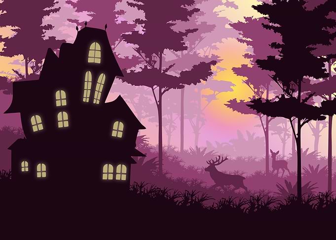 Purple forest