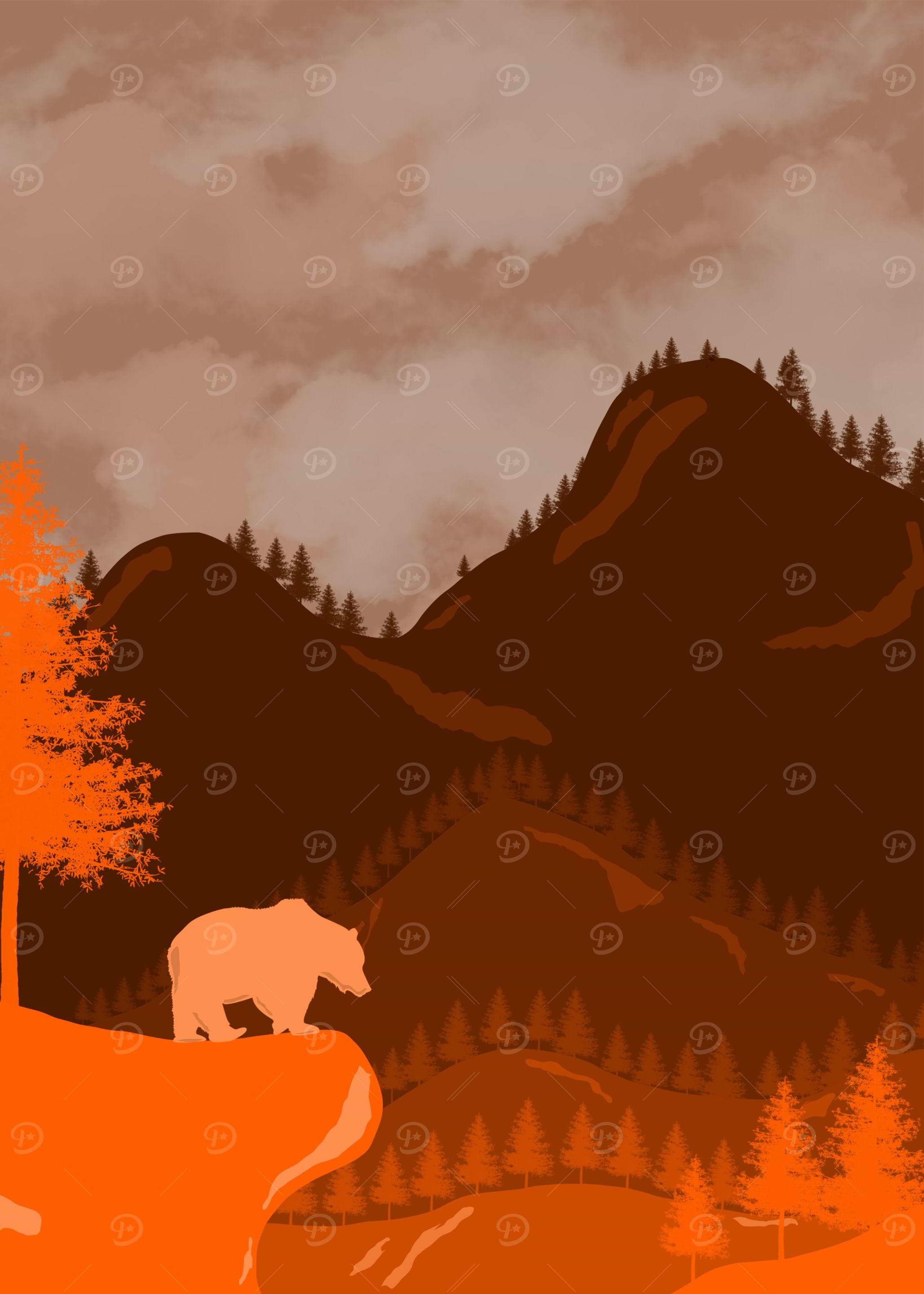 2D Monochrome Landscapes