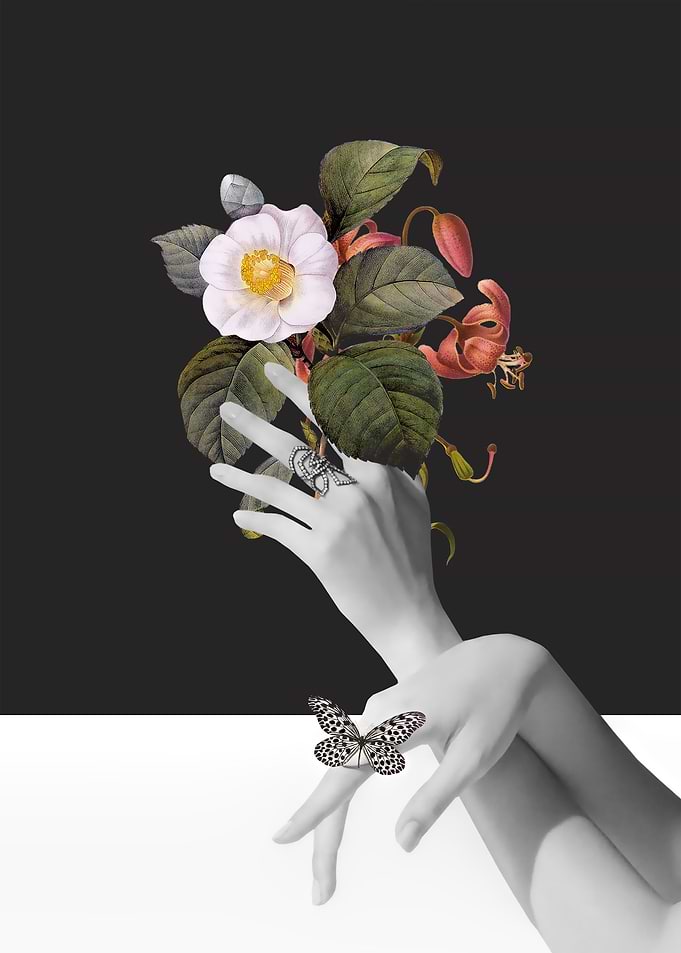 Hands With Flowers