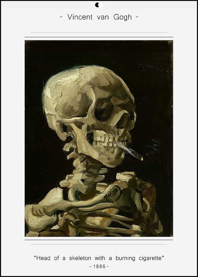 Head of a skeleton with