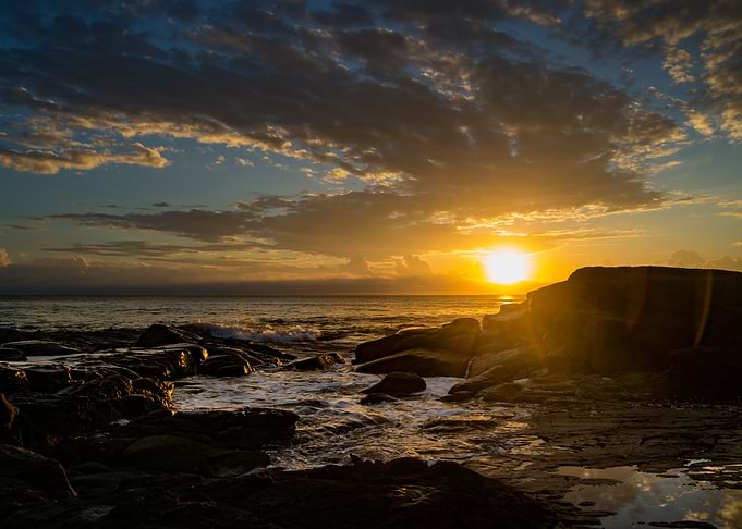 Sunrise by the sea
