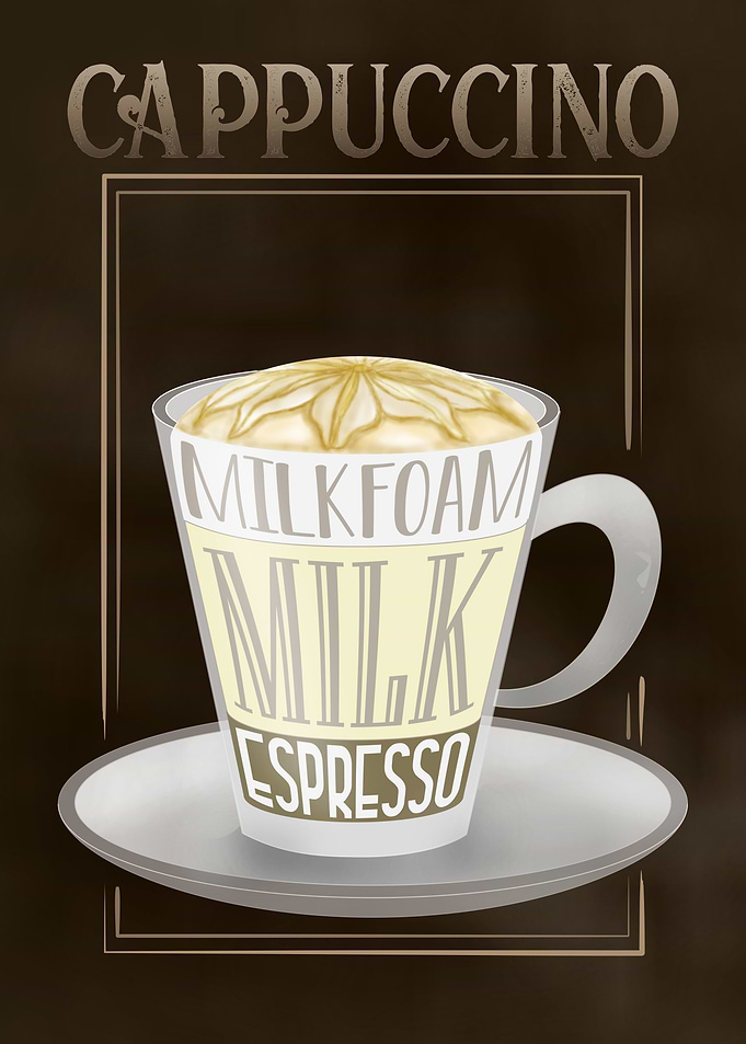 Cappuccino Coffee Sign
