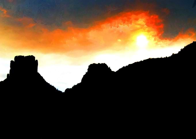Fireball Sunset