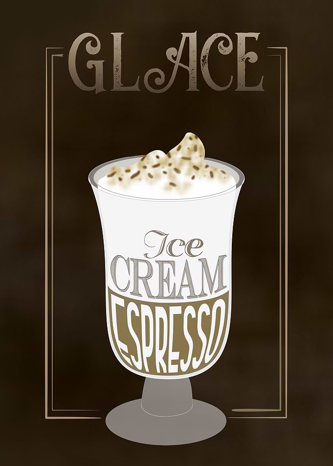Glace Coffee Sign
