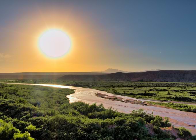 Sunset at Virgin River