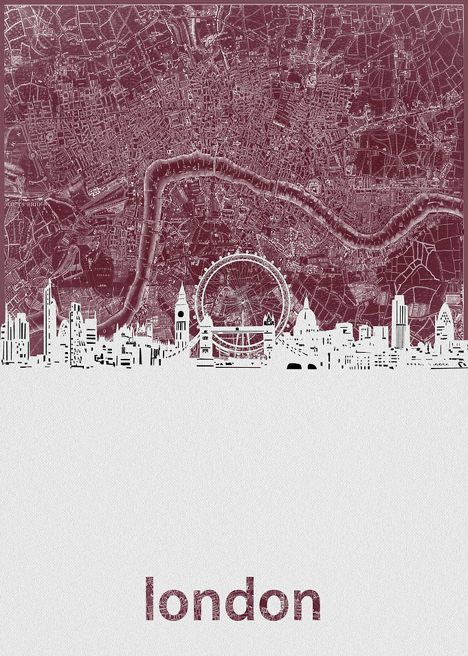 London skyline map 3
