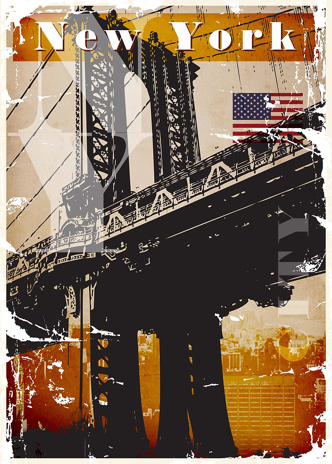 Vintage poster NY