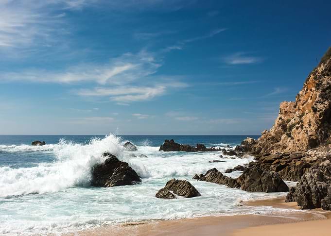 Waves on pacific Mexico