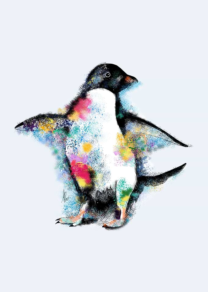 colourful penguin