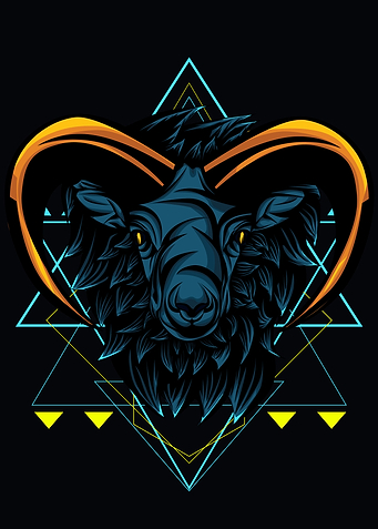 Mhytical Goat Sacred Geome