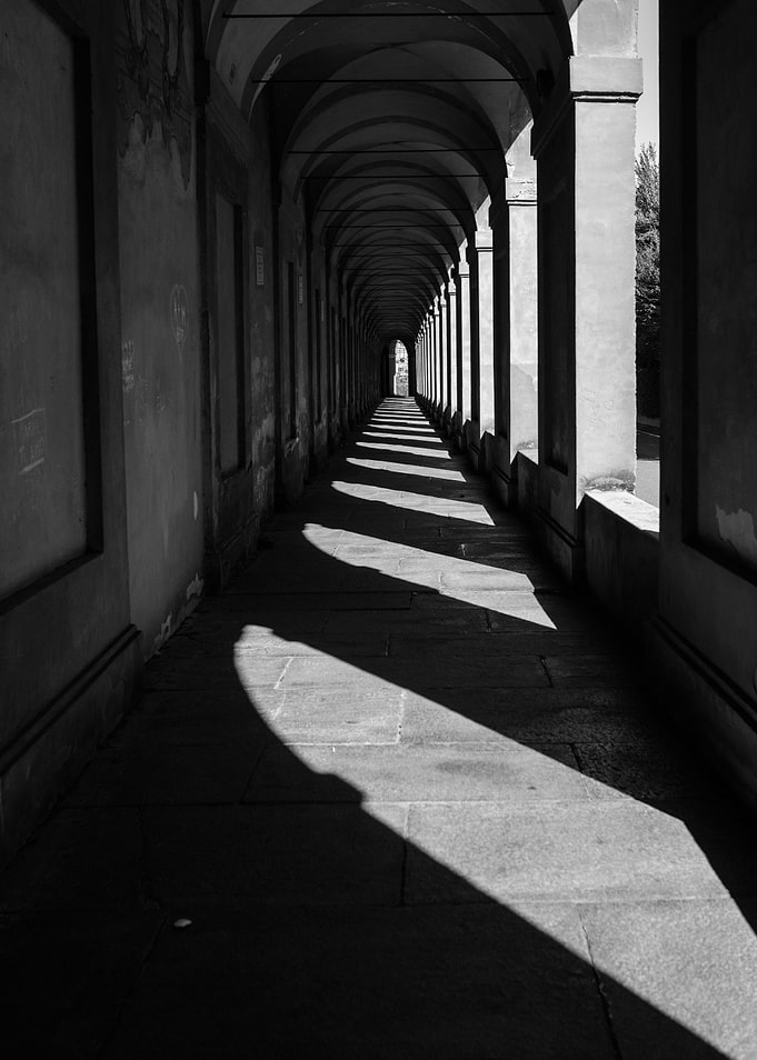 Shades among the arches