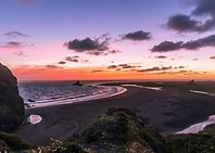 New Zealand Whatipu Beach