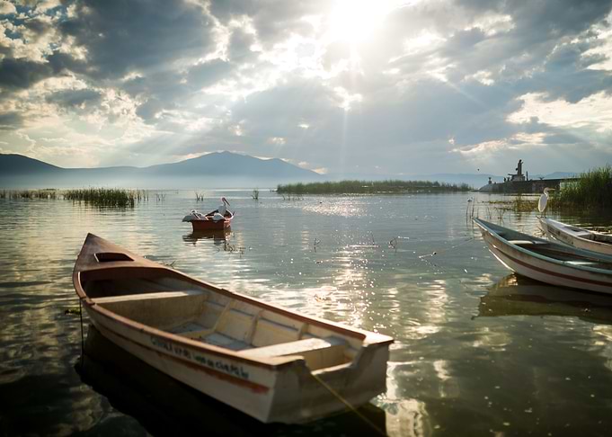 Sunset on Chapala Lake