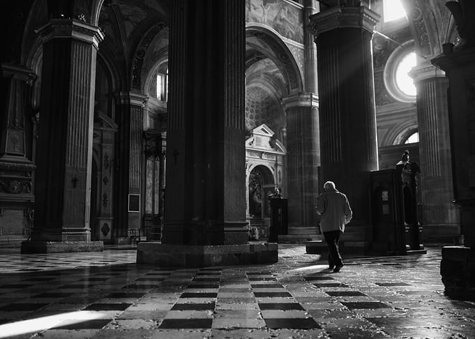 Hit by the holy light