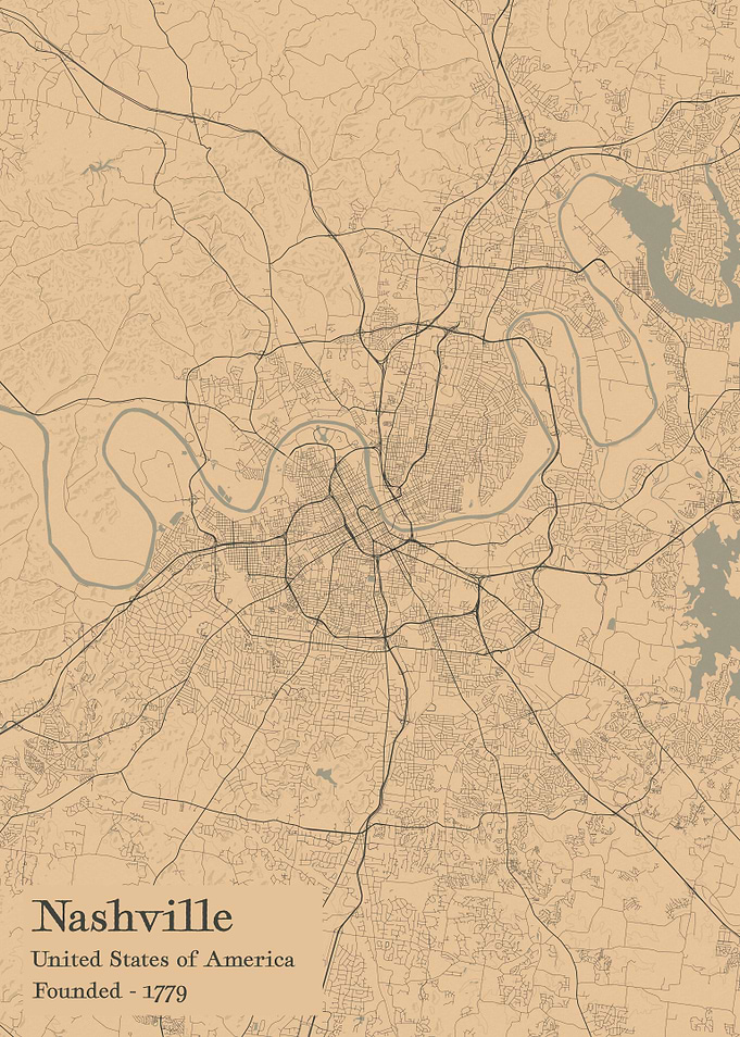 Nashville city map