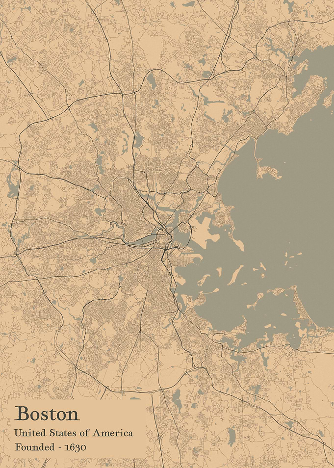 Boston city map