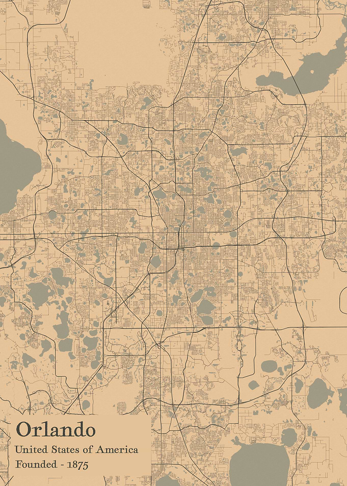 Orlando city map