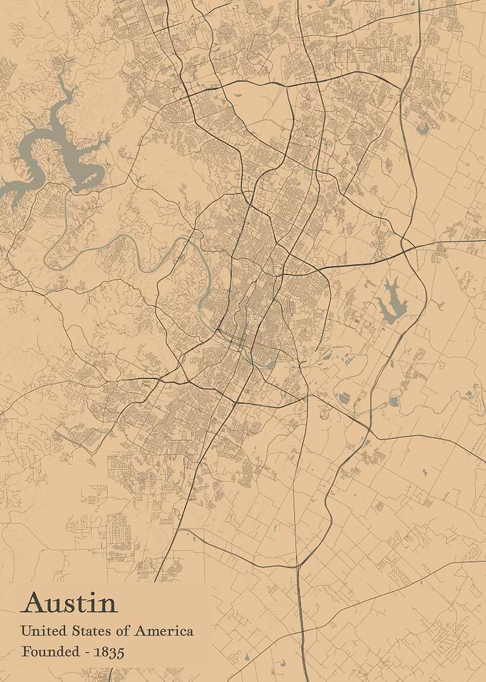 Austin city map