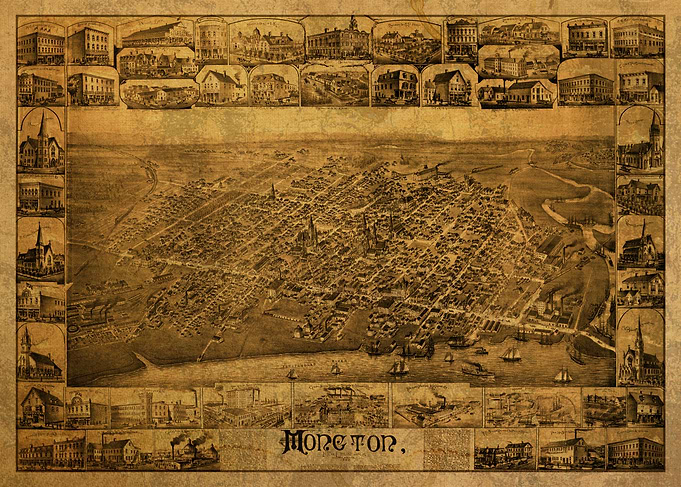 Moncton New Brunswick Map