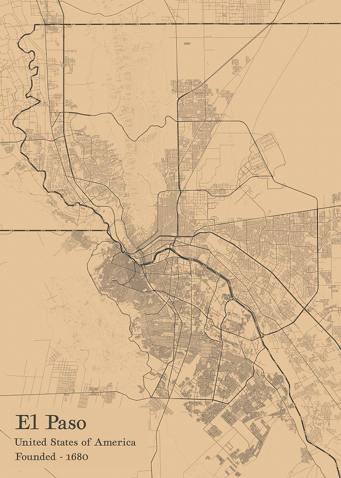 El Paso city map