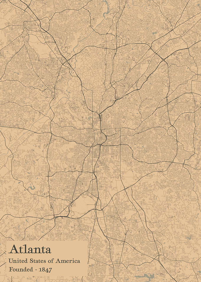 Atlanta city map