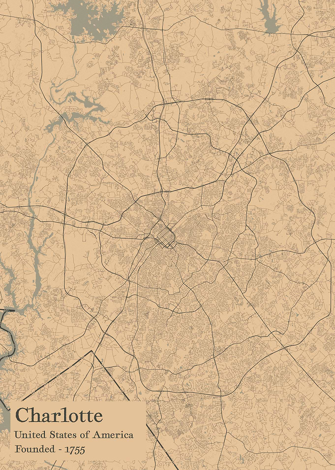 Charlotte city map