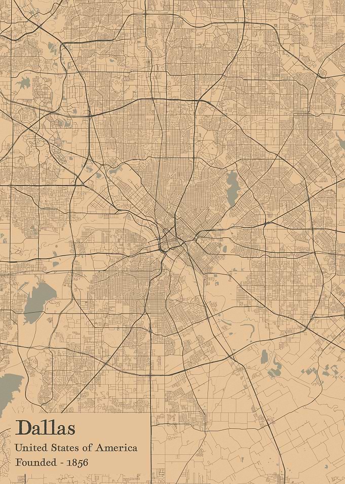 Dallas city map