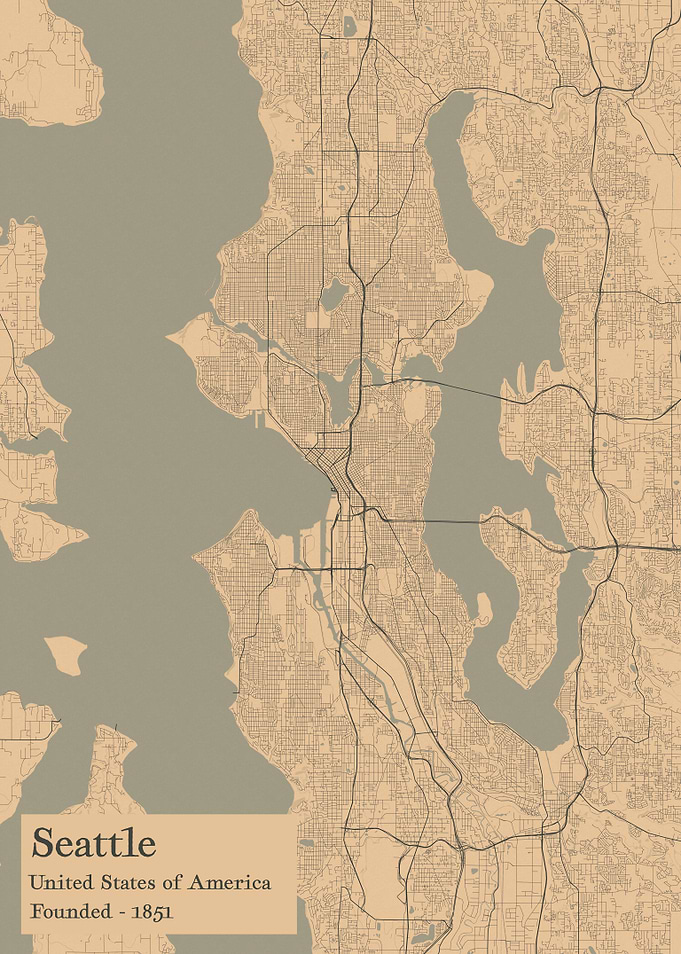 Seattle city map