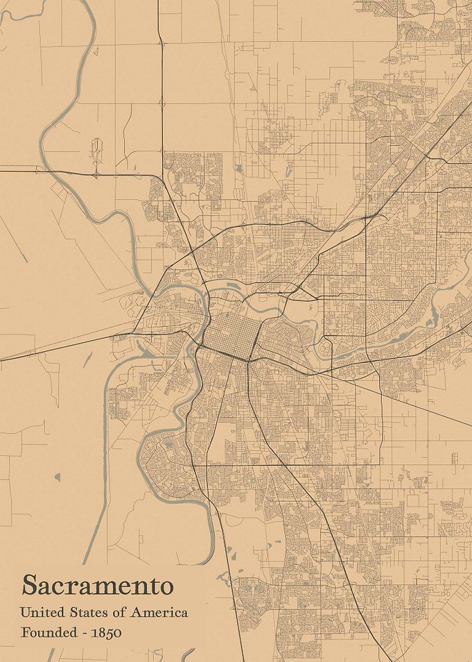 Sacramento city map
