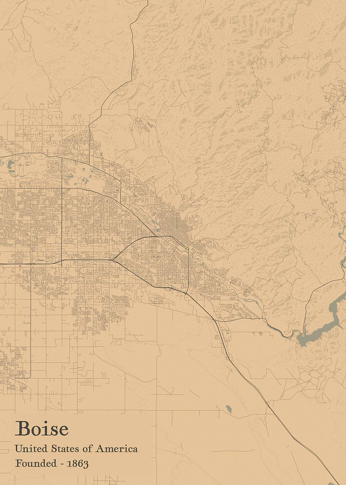 Boise city map