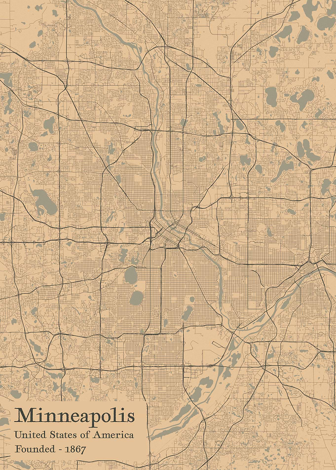 Minneapolis city map