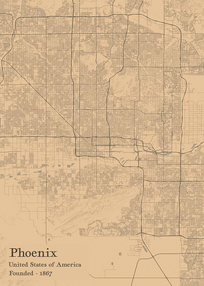 Phoenix city map