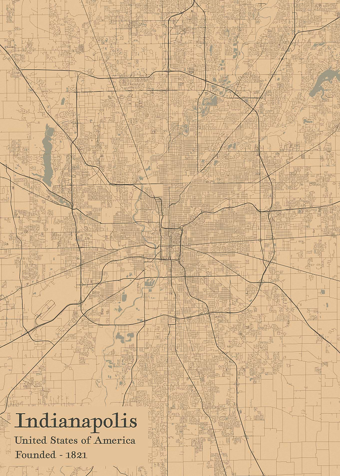 Indianapolis city map