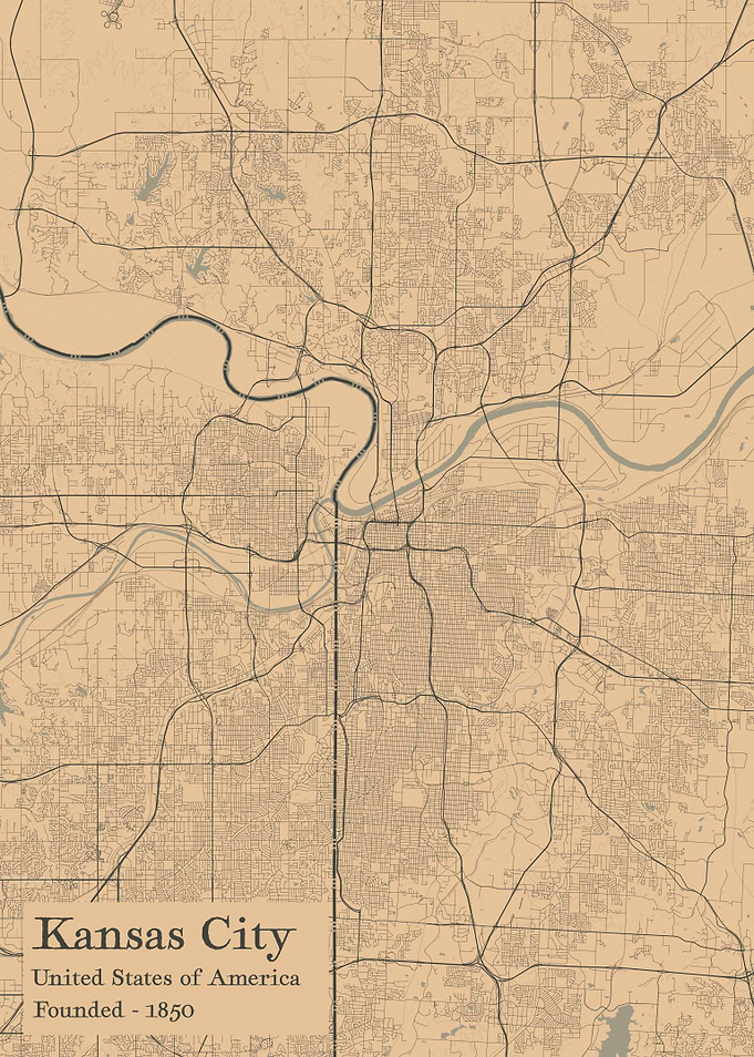 Kansas City city map