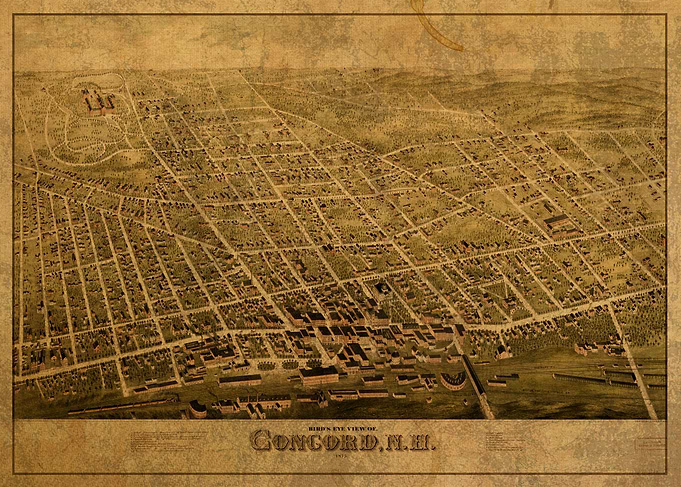 Concord New Hampshire Map