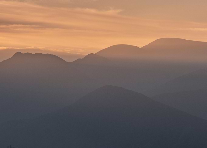 Misty hills