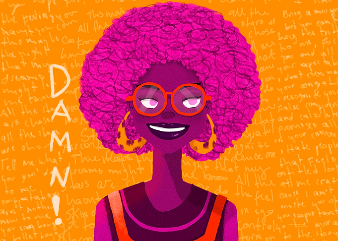 Afro girl