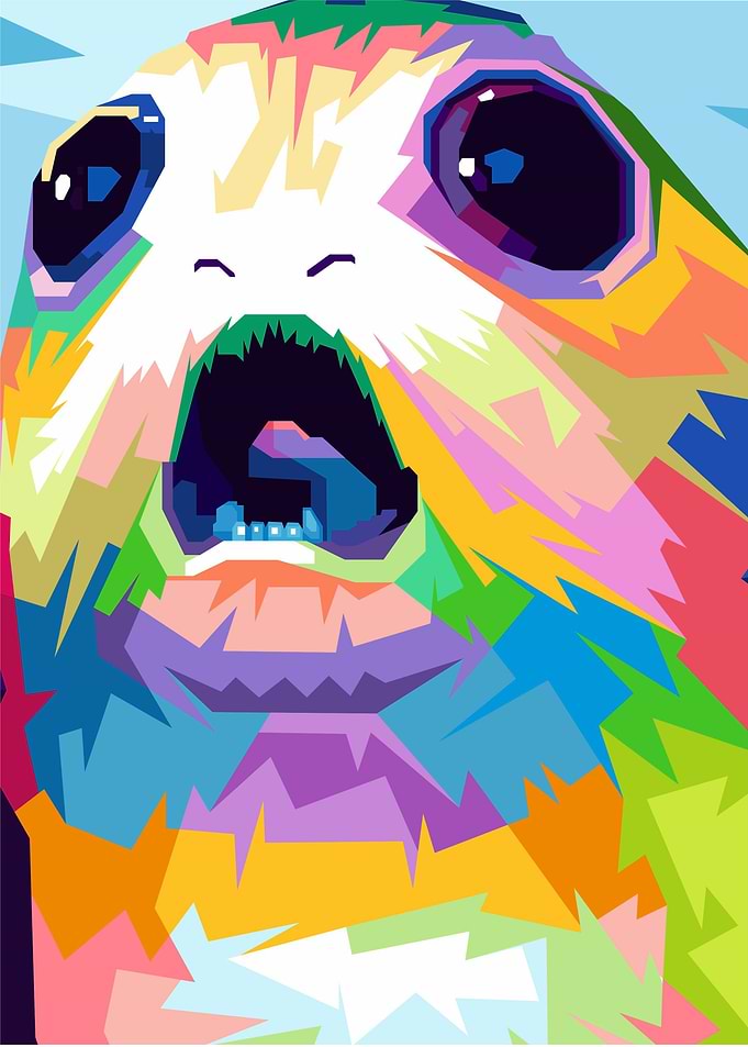 Cute Animal WPAP Pop Art