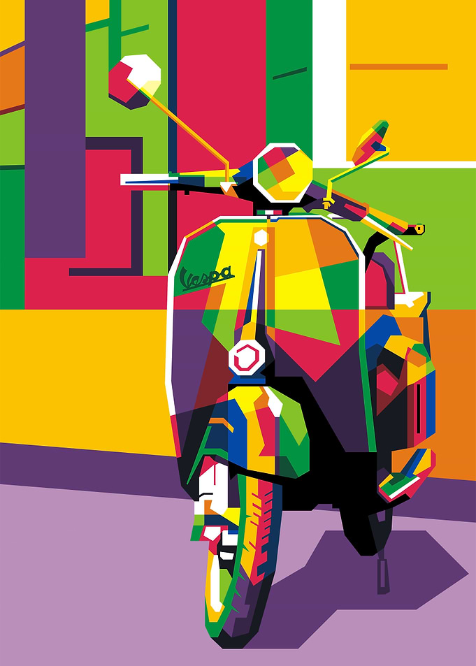 Vespa Super Colorfull