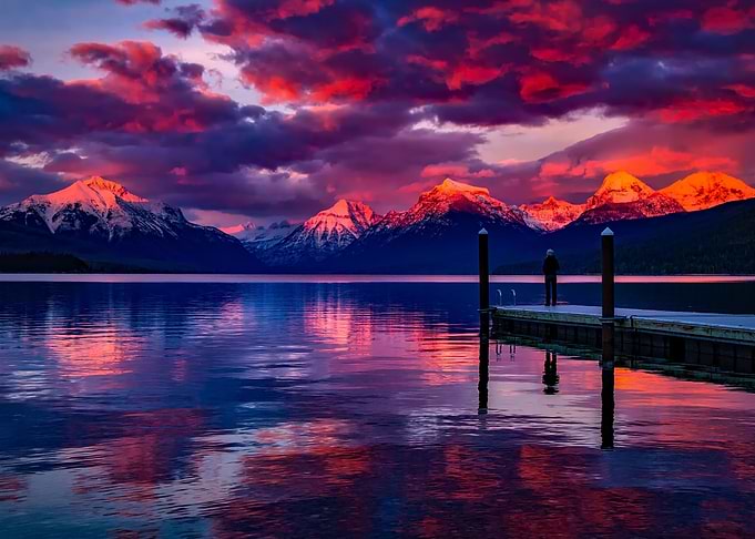sunset landscape